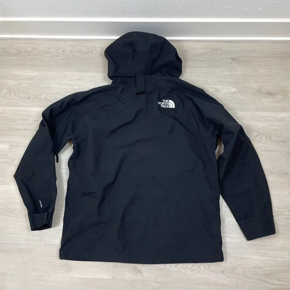 The North Face Dragline Ski Snowboard Jacket‎ Mens XL Black Waterproof Hooded